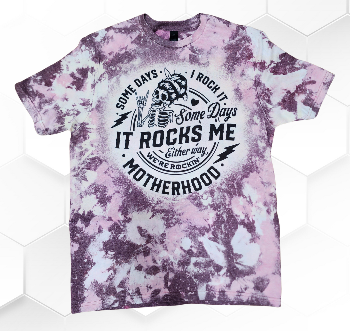 Bleached T-shirt Some Days It Rocks me.