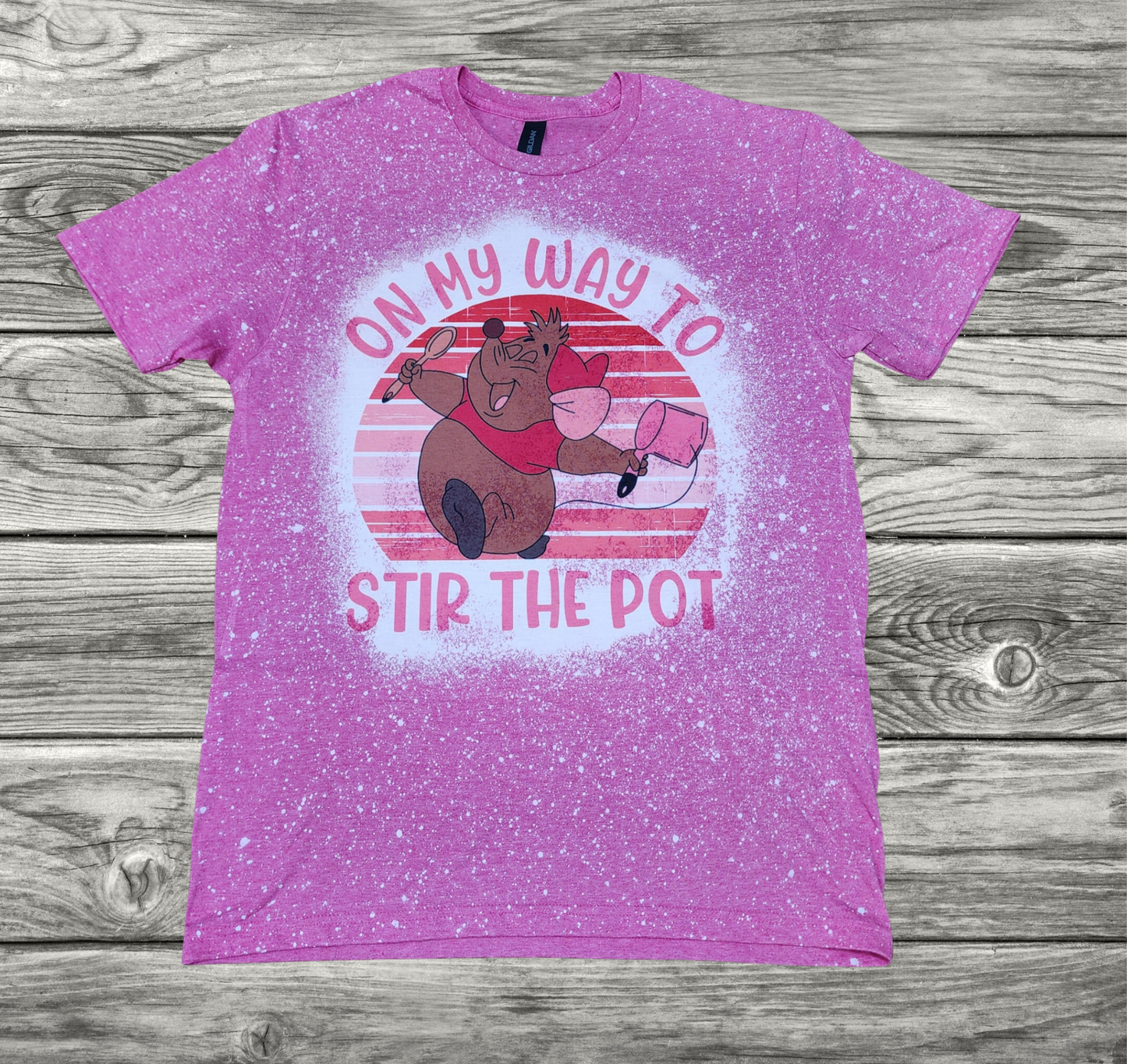 Bleached Tshirt On My Way To Stir The Pot