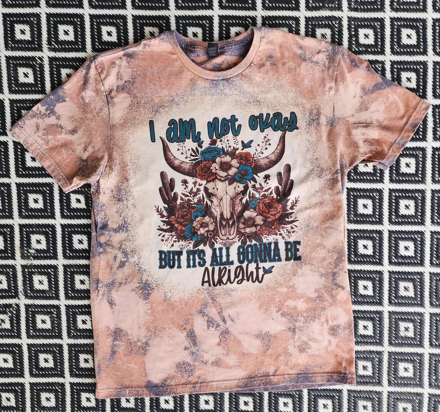 Bleached T-shirt I am not okay