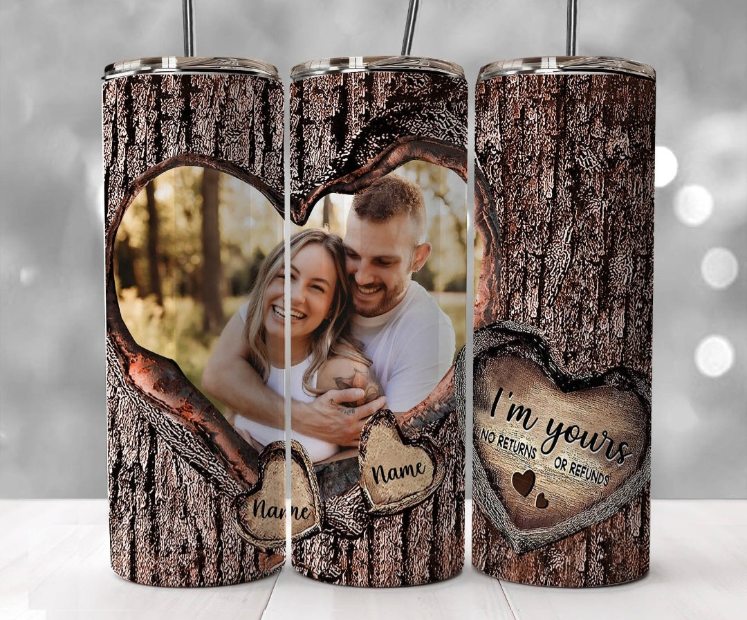 20 oz Im yours. Stainless steel tumbler.