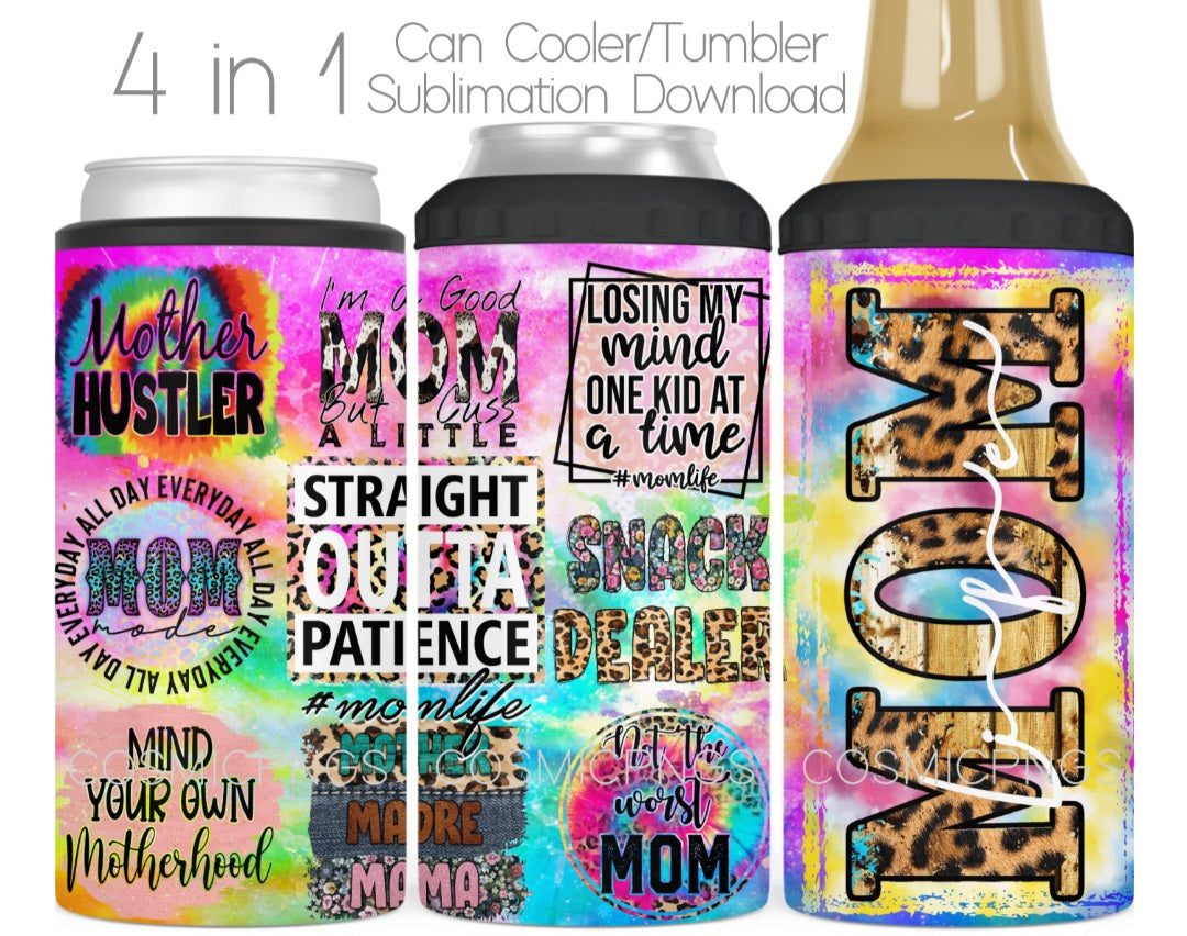 4 in one can cooler. Straight Outta Patience. Mom