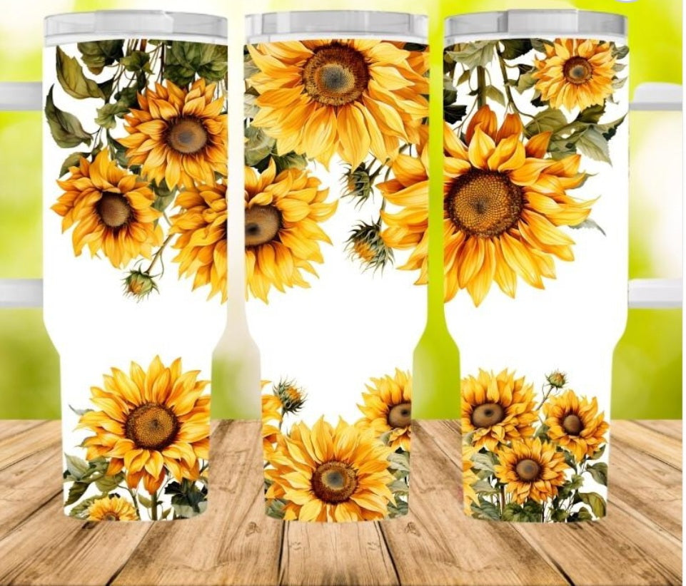 40 oz Sunflower Tumbler