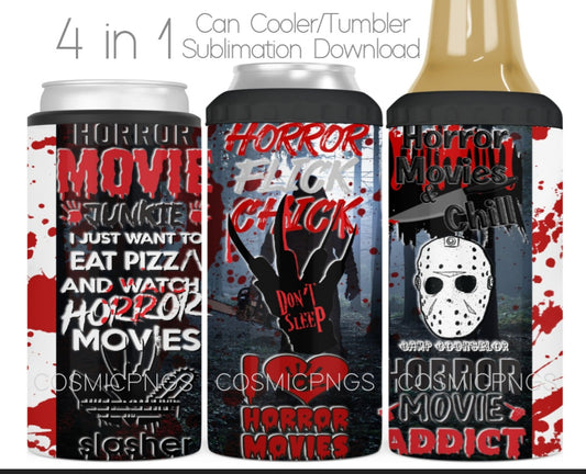 4 in one can cooler. I love horror movies